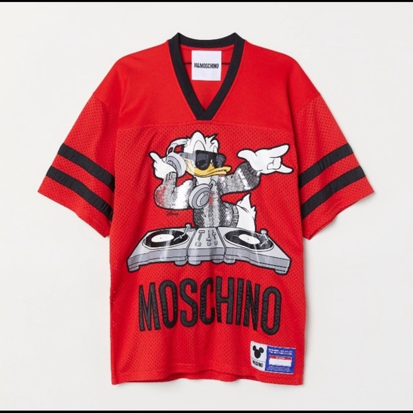 Moschino | Shirts | Moschino X Hm Mesh Disney Donald Duck Jersey